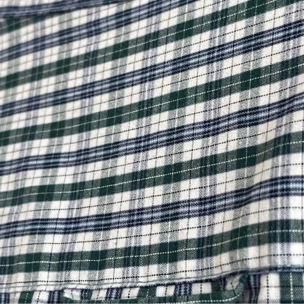 IZOD Long Sleeve Plaid Button Down Mens Shirt 100% Cotton XL - Picture 7 of 8
